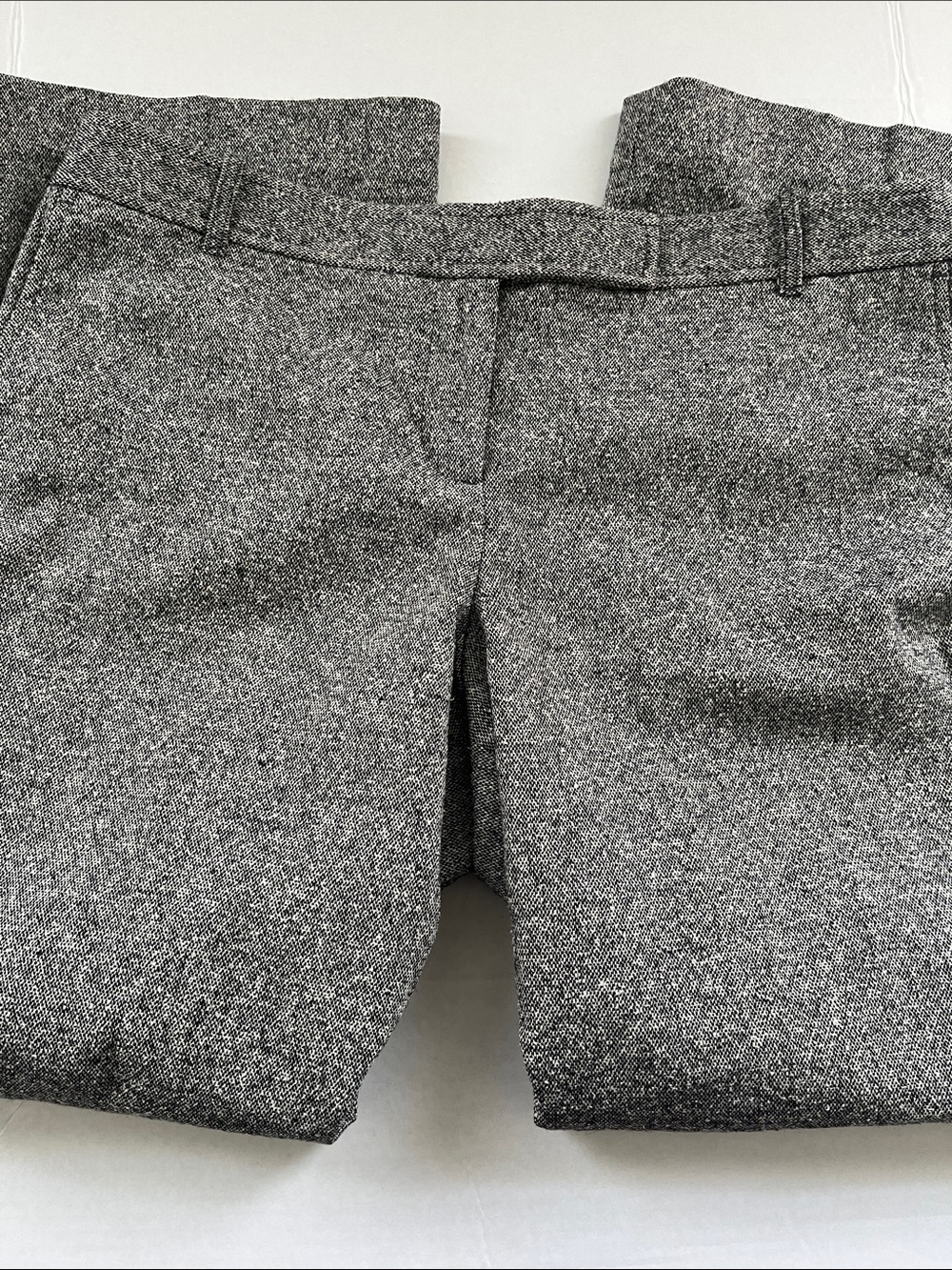 LOFT Petite Gray Tweed Marisa Trouser Pants